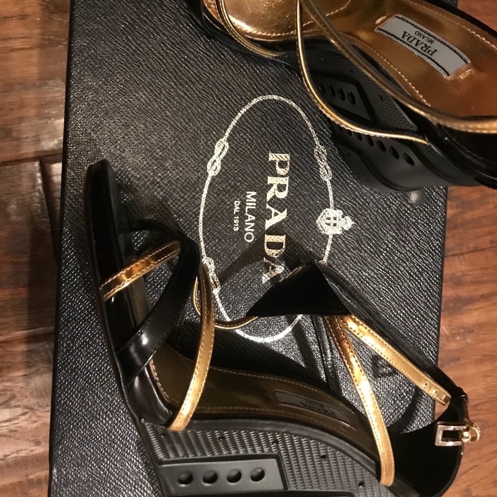 Prada sandals. Never worn. New in Box